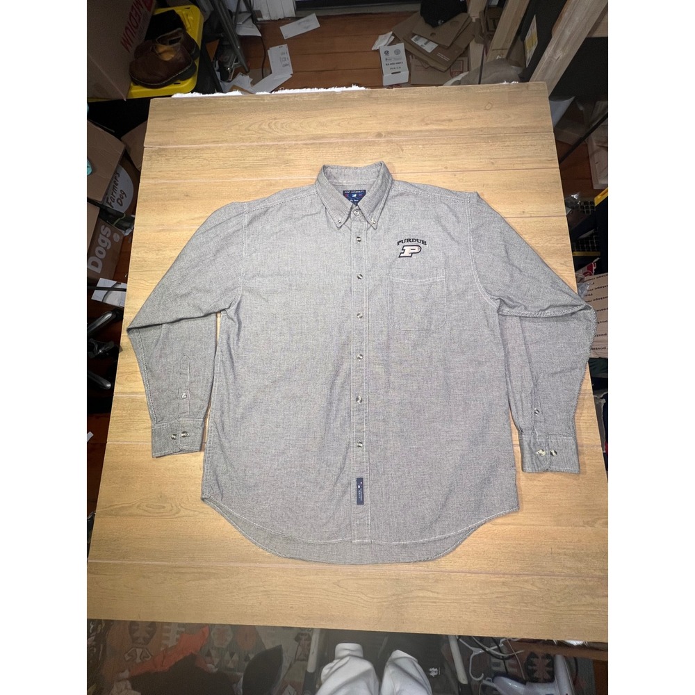 Port Authority on tour Purdue Boilermakers Button Down Shirt Mens XL vintage‎ - Picture 9 of 9